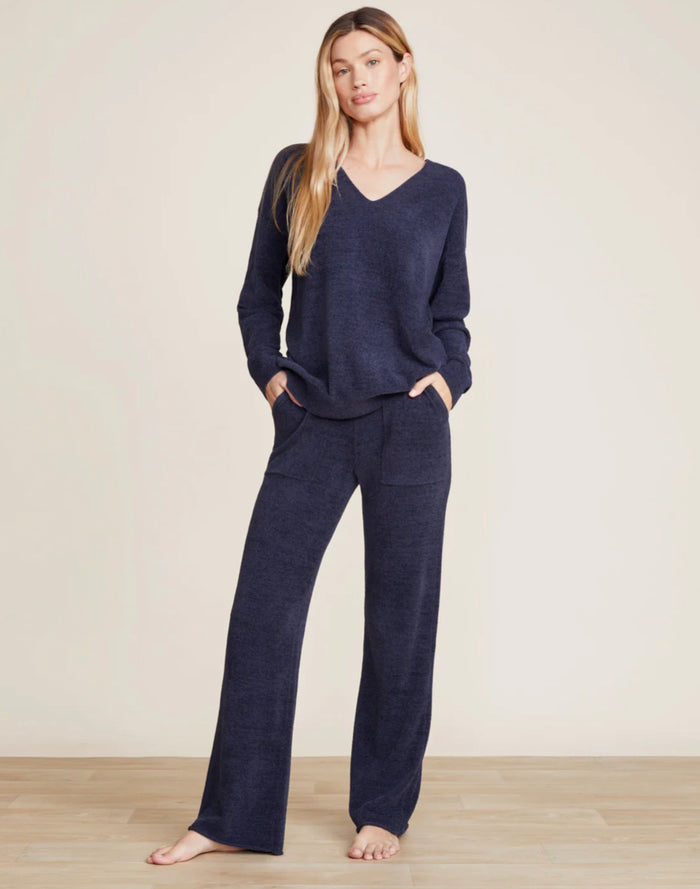 Barefoot Dreams CozyChic Ultra Lite V-Neck Hi Low Pullover, Tidewater