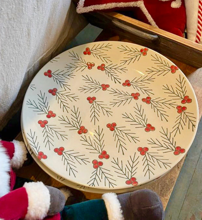 Berry Holiday Serving Dish