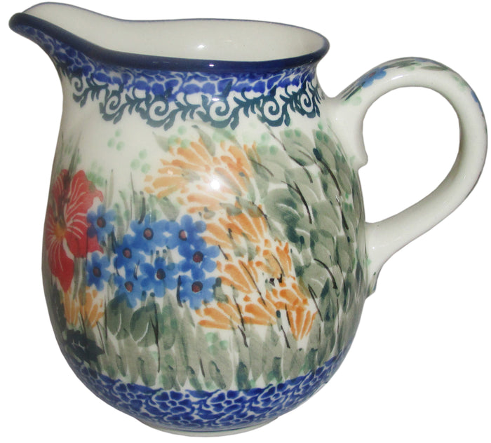 Boleslawiec Polish Pottery UNIKAT 0.5L Pitcher Water or Milk Jug CAU3046