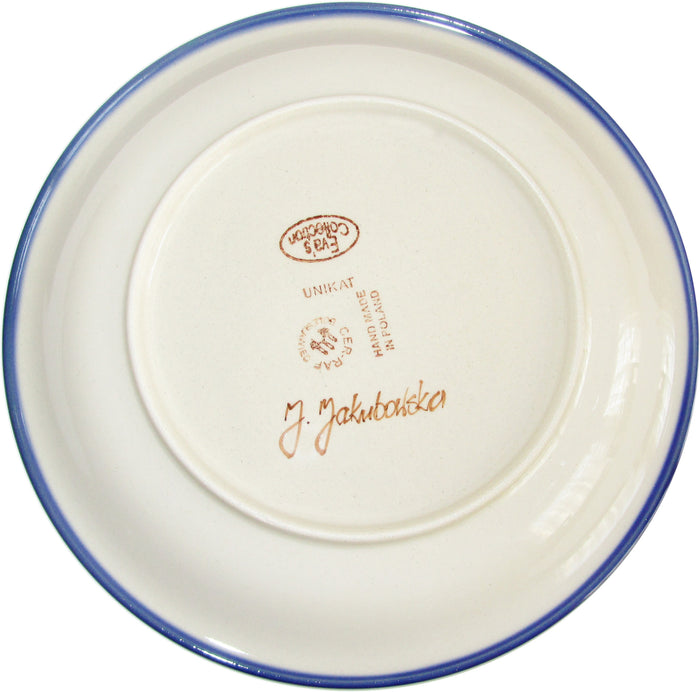 Boleslawiec Polish Pottery UNIKAT 10.5" Dinner Serving Plate "Spring"