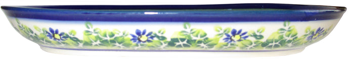 Boleslawiec Polish Pottery UNIKAT 11" long Serving Platter "Serenity"