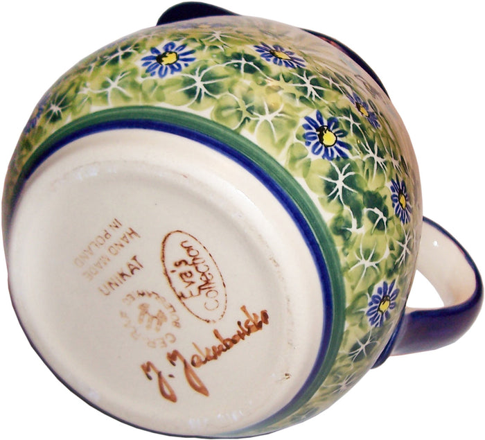 Boleslawiec Polish Pottery UNIKAT 1L Pitcher Water or Milk Jug "Serenity"