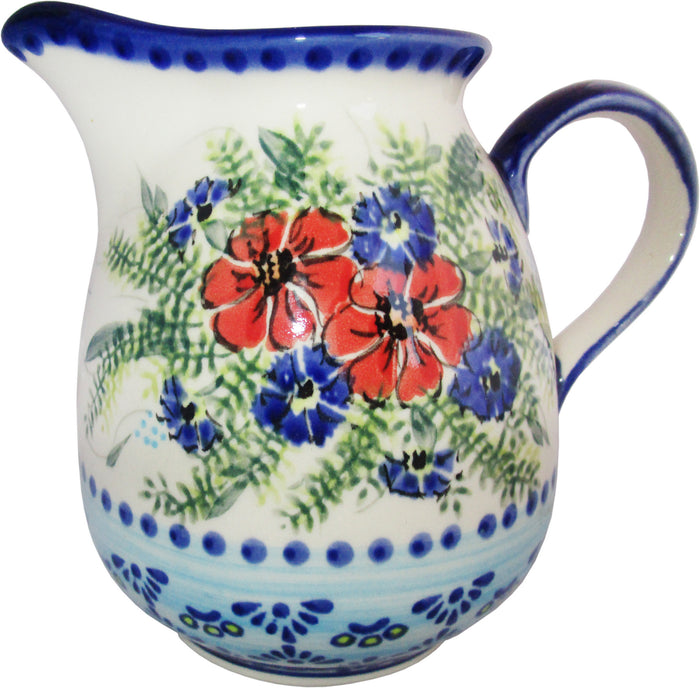 Boleslawiec Polish Pottery UNIKAT 2L Pitcher Water or Milk Jug "Veronica"