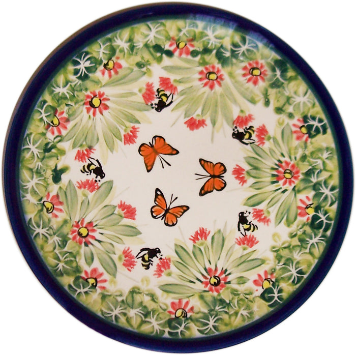 Boleslawiec Polish Pottery UNIKAT 7.5" Breakfast or Dessert Plate "Spring"