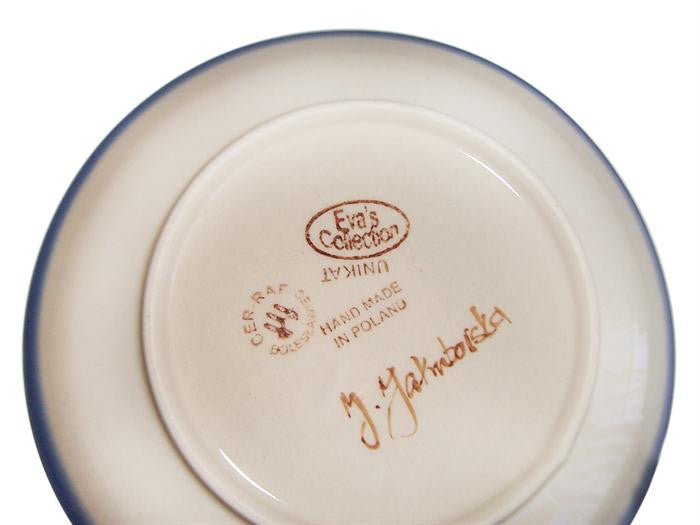 Boleslawiec Polish Pottery UNIKAT 7.5" Breakfast or Dessert Plate "Spring"