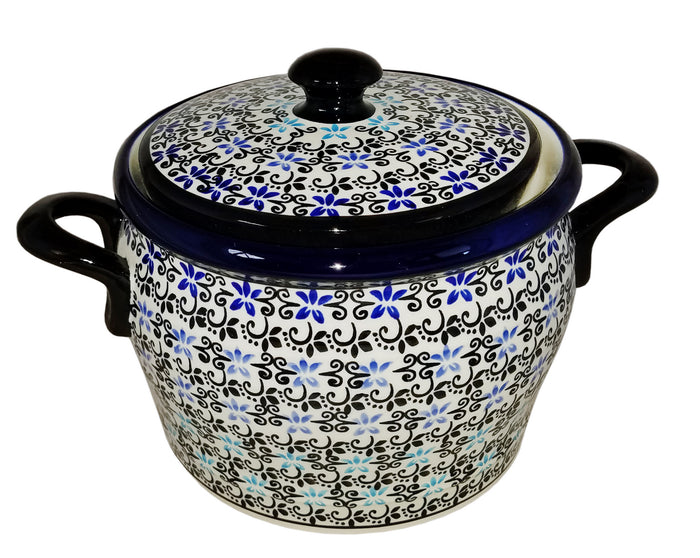 Boleslawiec Polish Pottery UNIKAT Bean Pot "Martina"