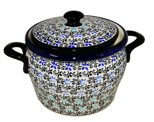 Boleslawiec Polish Pottery UNIKAT Bean Pot "Martina"