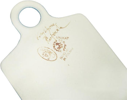 Boleslawiec Polish Pottery UNIKAT Cutting Cheese Board or Trivet "Wild Roses"