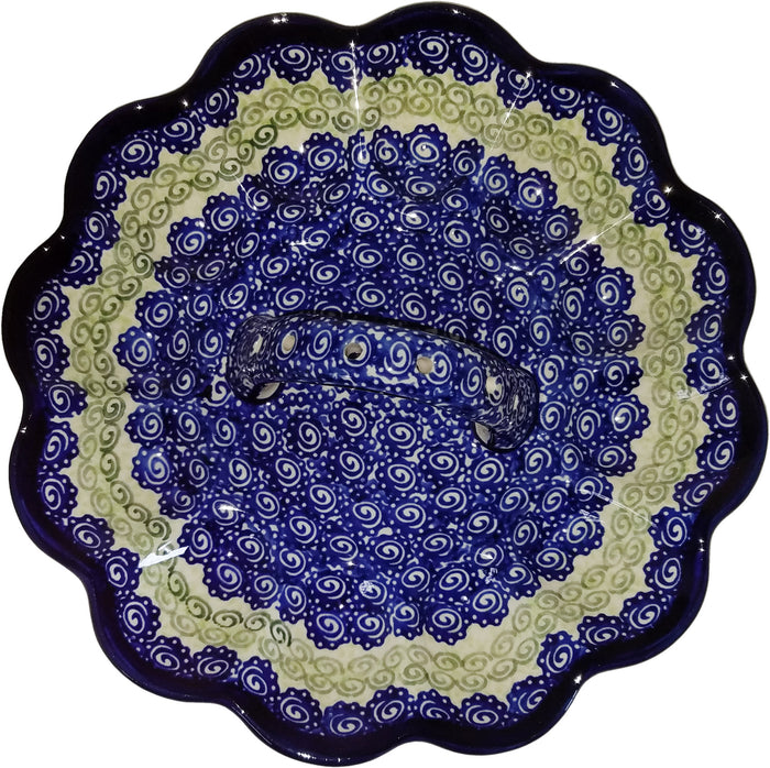 Boleslawiec Polish Pottery UNIKAT Egg Plate "Alex"