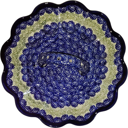 Boleslawiec Polish Pottery UNIKAT Egg Plate "Alex"