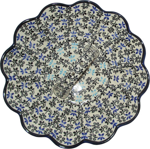 Boleslawiec Polish Pottery UNIKAT Egg Plate "Martina"