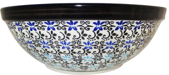 Boleslawiec Polish Pottery UNIKAT Large Serving or Mixing Bowl "Martina"