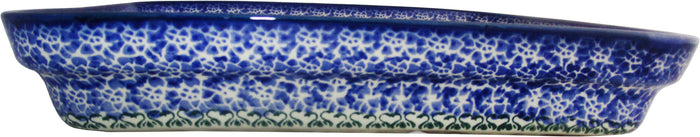 Boleslawiec Polish Pottery UNIKAT Medium Rectangular Lasagna Baker "Summer Day"