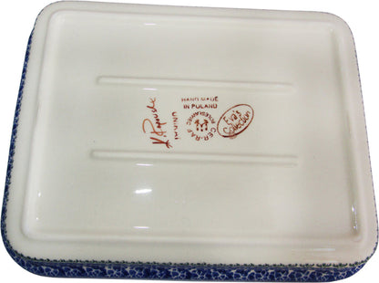 Boleslawiec Polish Pottery UNIKAT Medium Rectangular Lasagna Baker "Summer Day"