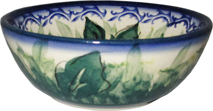 Boleslawiec Polish Pottery UNIKAT Mini Bowl "Rose Garden"