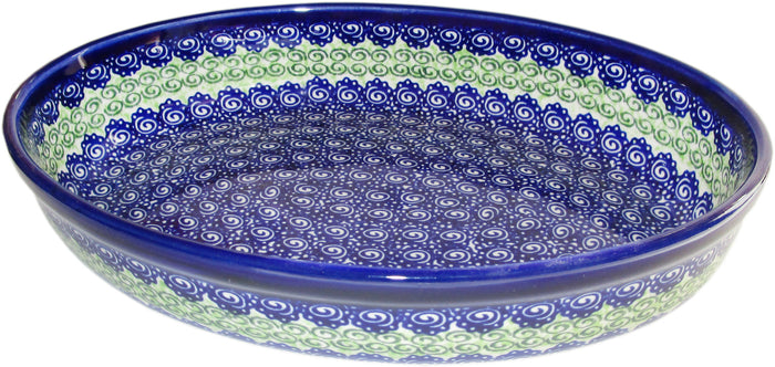 Boleslawiec Polish Pottery UNIKAT Oval Baker or Serving Dish "Alex"