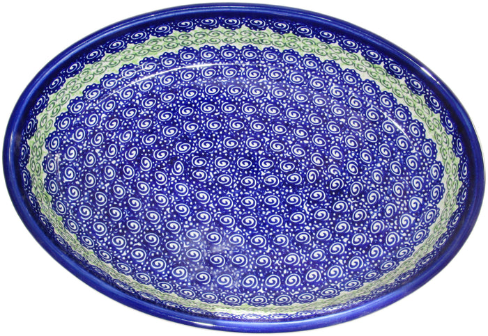 Boleslawiec Polish Pottery UNIKAT Oval Baker or Serving Dish "Alex"