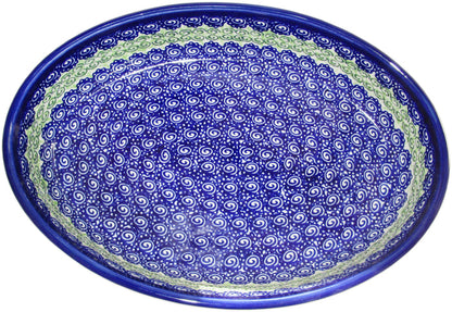 Boleslawiec Polish Pottery UNIKAT Oval Baker or Serving Dish "Alex"