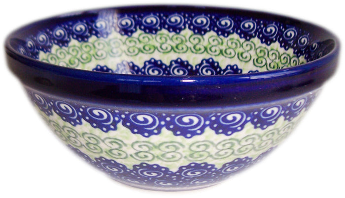 Boleslawiec Polish Pottery UNIKAT Pasta or Soup Serving Bowl "Alex"