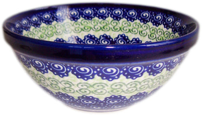 Boleslawiec Polish Pottery UNIKAT Pasta or Soup Serving Bowl "Alex"