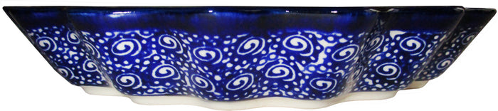 Boleslawiec Polish Pottery UNIKAT Pie or Quiche Baker "Alex"