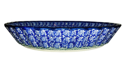 Boleslawiec Polish Pottery UNIKAT Pie Plate or Quiche Baker "Summer Day"