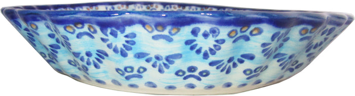 Boleslawiec Polish Pottery UNIKAT Pie Plate or Quiche Baker "Veronica"