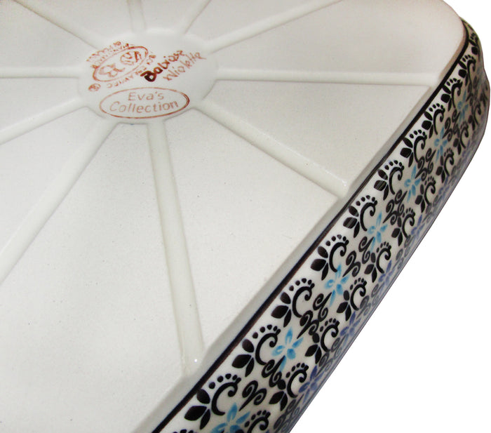 Boleslawiec Polish Pottery UNIKAT Small Lasagna Rectangular Baker "Martina"