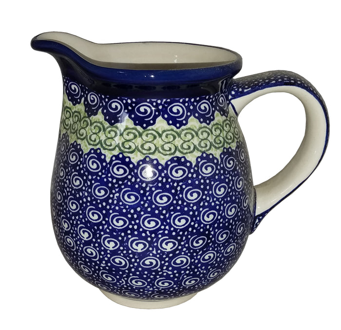 Boleslawiec Polish Pottery UNIKAT Small Pitcher Water Jug "Alex"