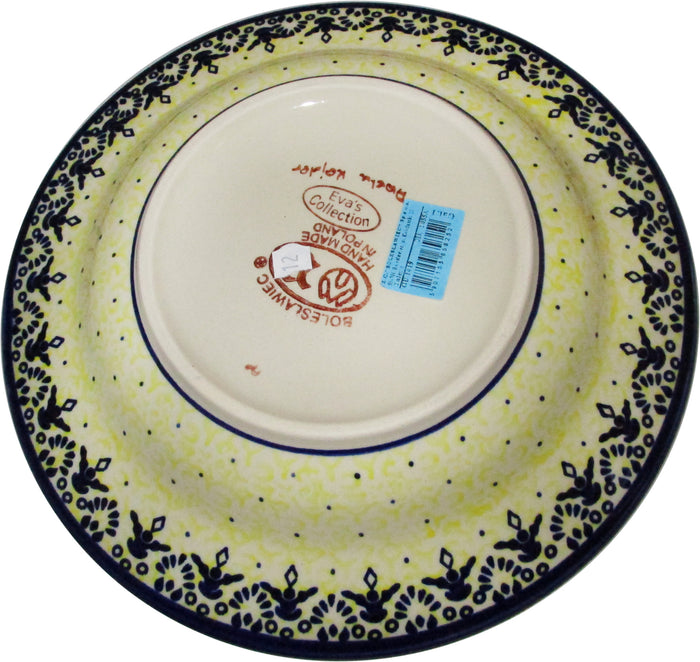 Boleslawiec Polish Pottery UNIKAT Soup or Pasta Plate "Lace"