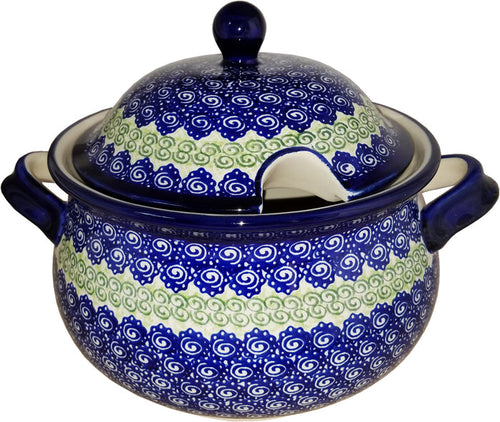 Boleslawiec Polish Pottery UNIKAT Soup Tureen or Baker 3L "Alex"