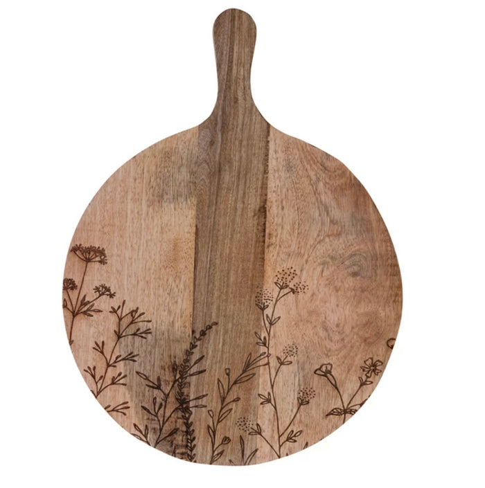 Botanical Wooden Cheese/Cutting Board