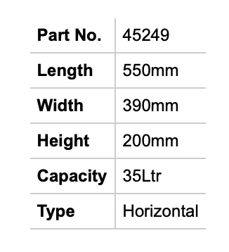 CAN-SB WASTE TANKS - HORIZONTAL