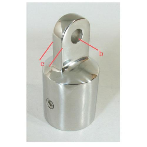 Canopy Bow Ends - Cast Stainless Steel External - Bosuns Boat