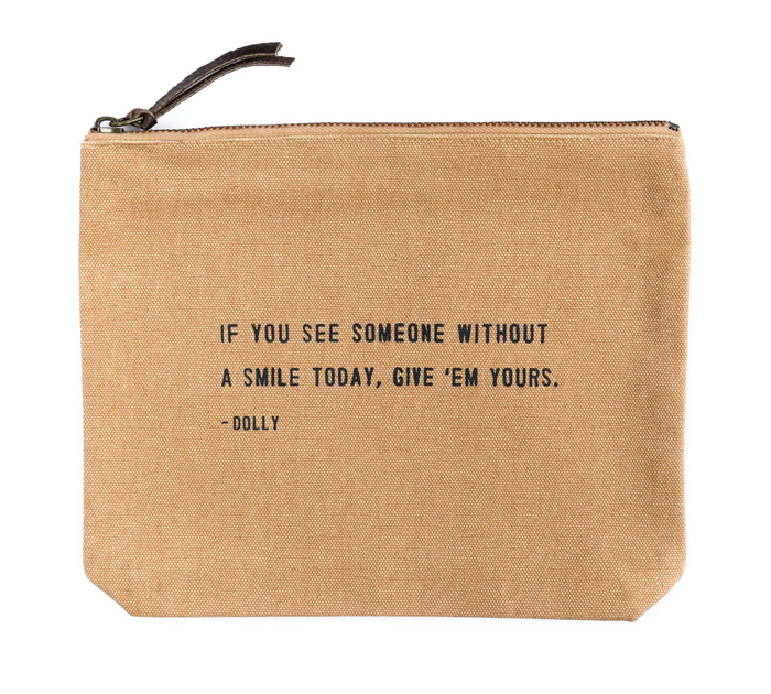 Canvas Zip Quote Bag (7 Styles)
