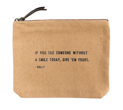 Canvas Zip Quote Bag (7 Styles)