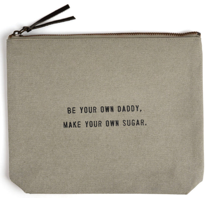 Canvas Zip Quote Bag (7 Styles)