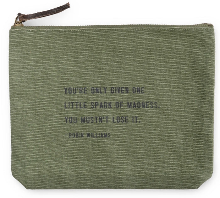 Canvas Zip Quote Bag (7 Styles)