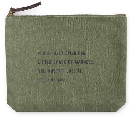 Canvas Zip Quote Bag (7 Styles)