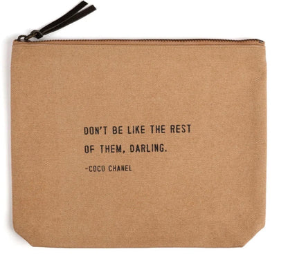 Canvas Zip Quote Bag (7 Styles)