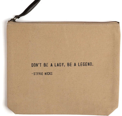 Canvas Zip Quote Bag (7 Styles)