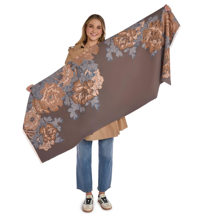 Cashmink Floral Woven Scarf