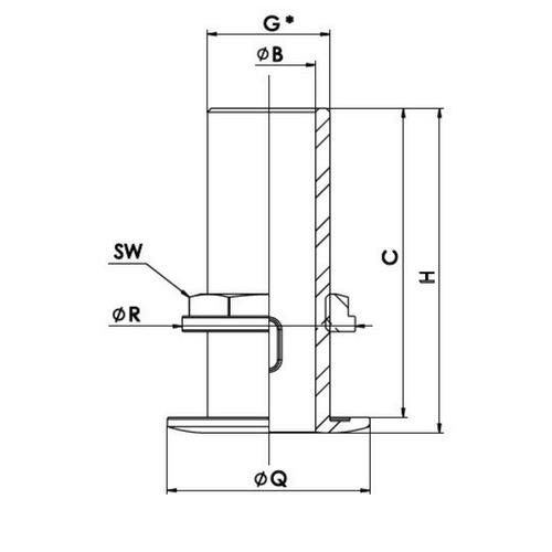 Chamfered Thru-hull Machine Surface