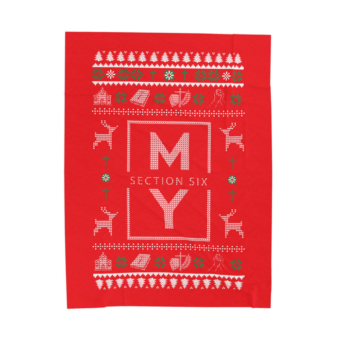 Christmas Velveteen Plush Blanket — MS Section 6 Youth