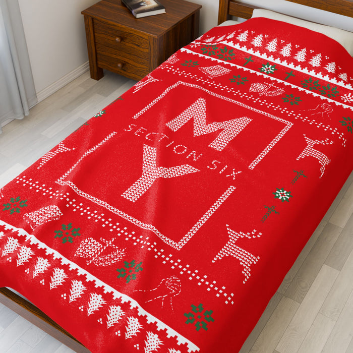 Christmas Velveteen Plush Blanket — MS Section 6 Youth