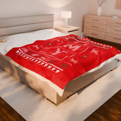 Christmas Velveteen Plush Blanket — MS Section 6 Youth