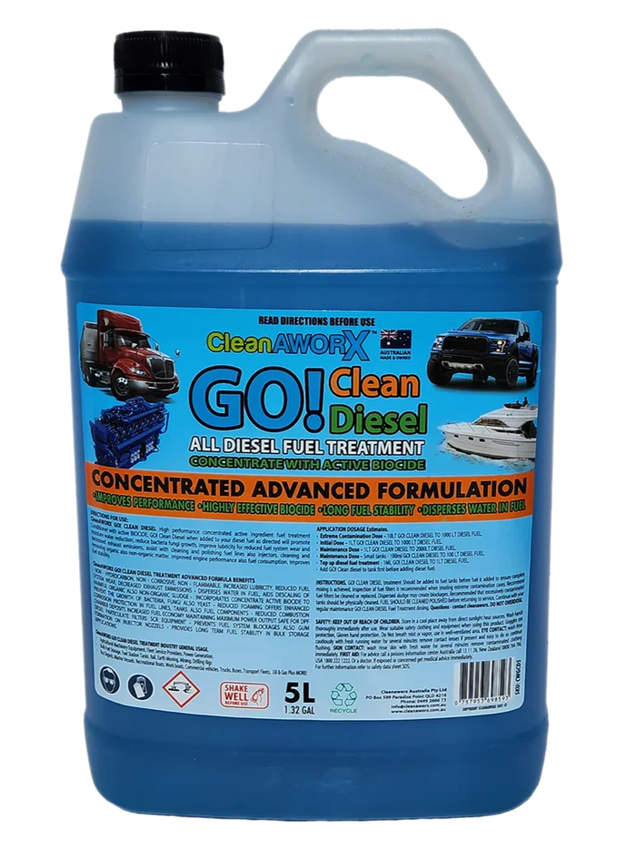 CLEANAWORX - DIESEL FUEL TREATMENT with BIOCIDE CONCENTRATE 1L & 5L