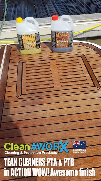 CLEANAWORX TEAK CLEANER AND BRIGTNER 10L Kit - Bosuns Boat