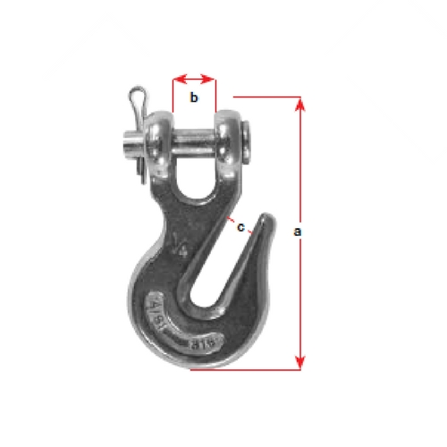 Clevis Grab Hook - Stainless Steel - Bosuns Boat