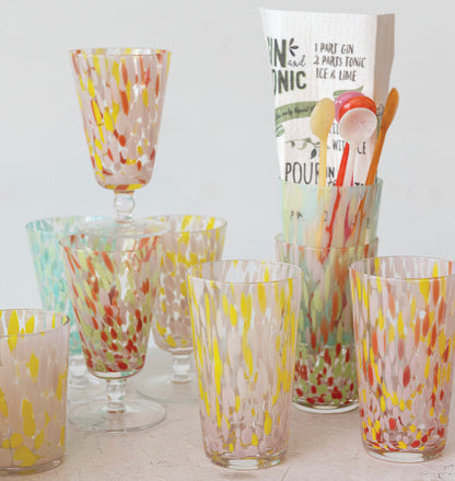 Confetti Drinking Glasses (3 Colors)